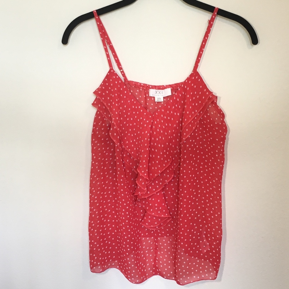 F21 Lucky Polka Dot Top